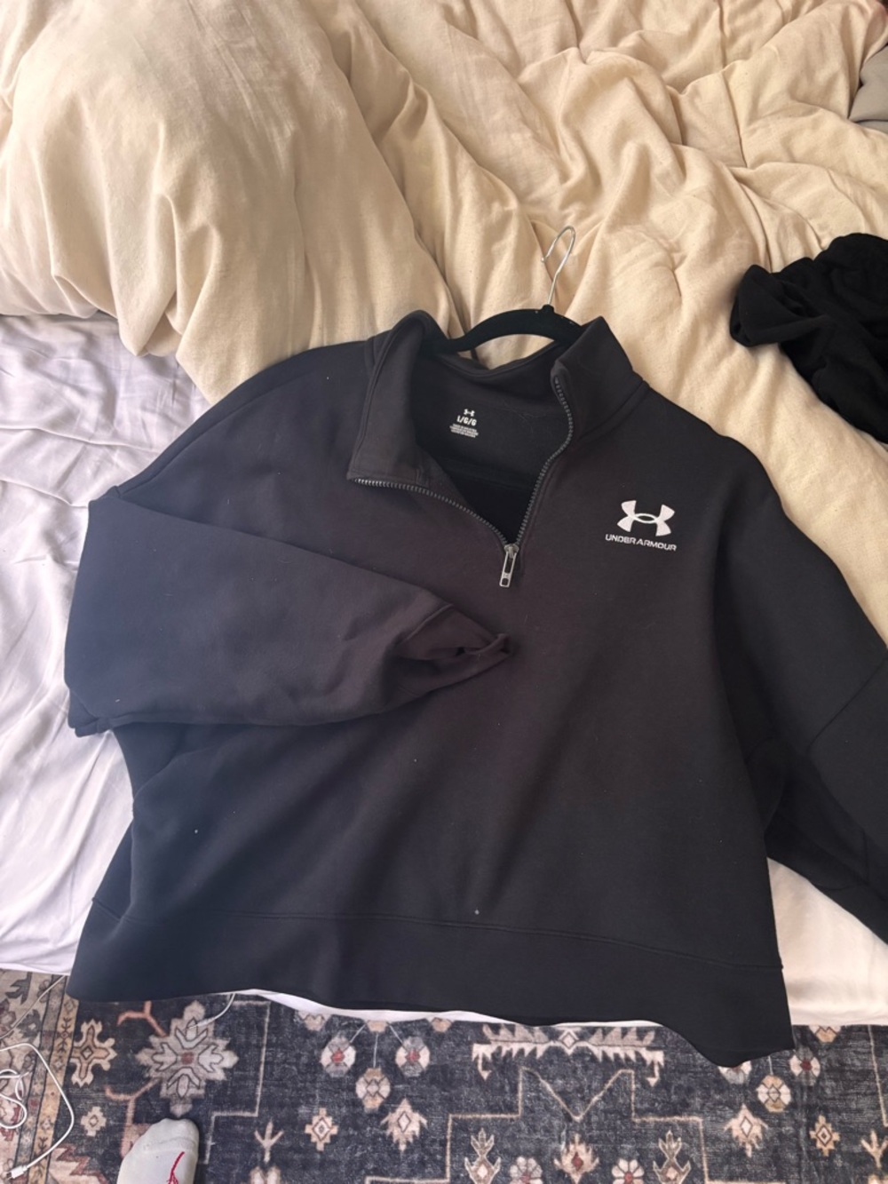 Under Armour women’s Black Half-Zip Performance Sweater